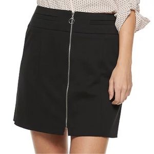 Candie's Zip Front Mini Skirt